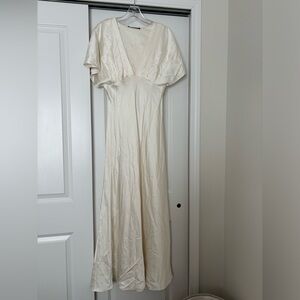Abercrombie and Fitch satin maxi dress